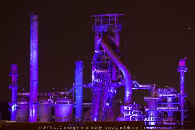 MS Bethlehem Steel, blue floodlight