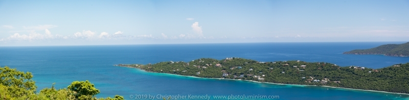 Ocean island panorama BVI