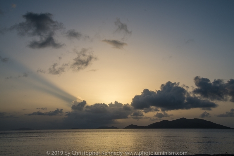 Sunset over Jost Van Dyke BVI 1