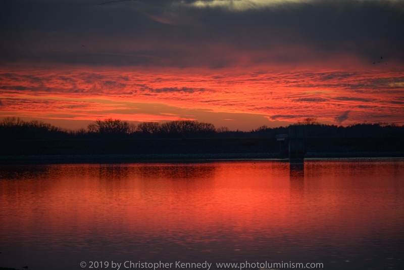 Sunset over Lake Gallena