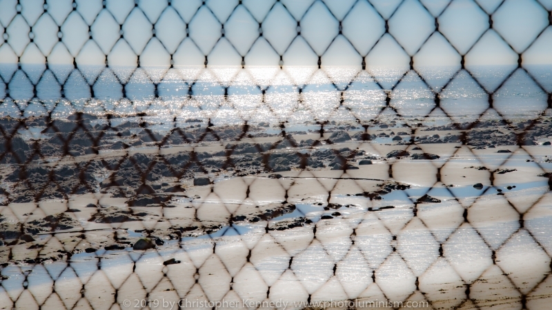 Malibu Beach, LA, fenced off 2