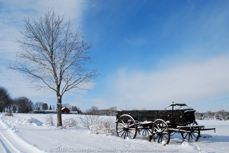 Wagon in the Snow