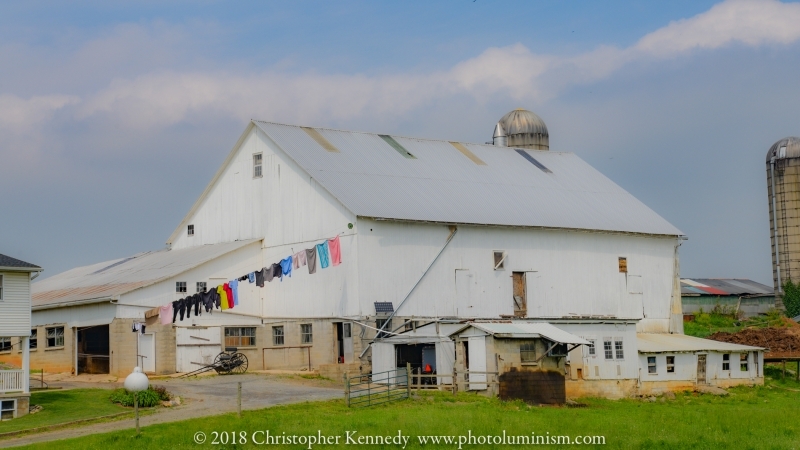 Amish Barn with Laundry