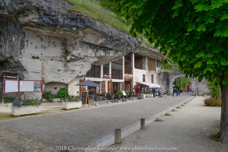 Shops built into cliff Brantome Dordogne-DSC_0494180525