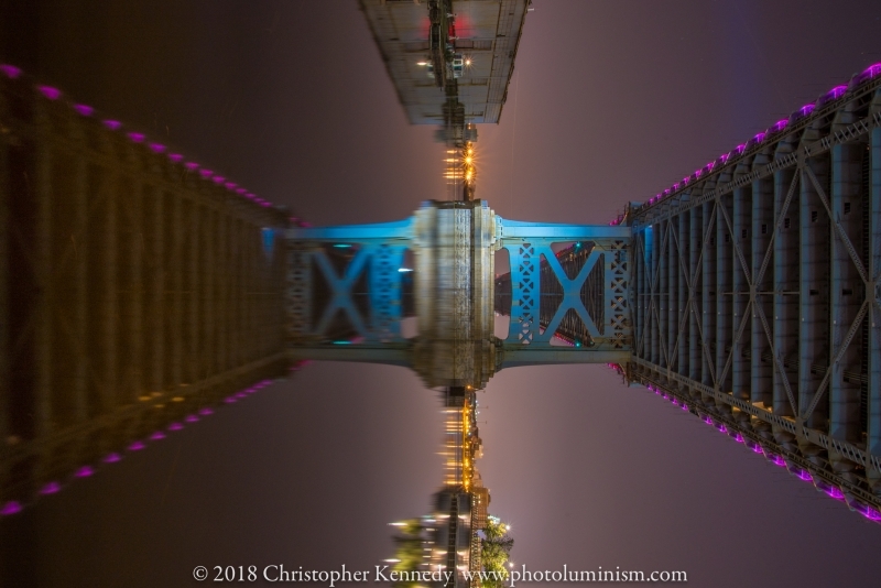 Ben Franklin Bridge and Reflection night sideways-DSC_6613151008