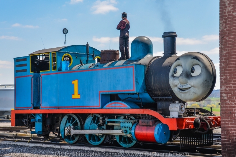 Thomas the Tank Engine Eyeing his Engineer